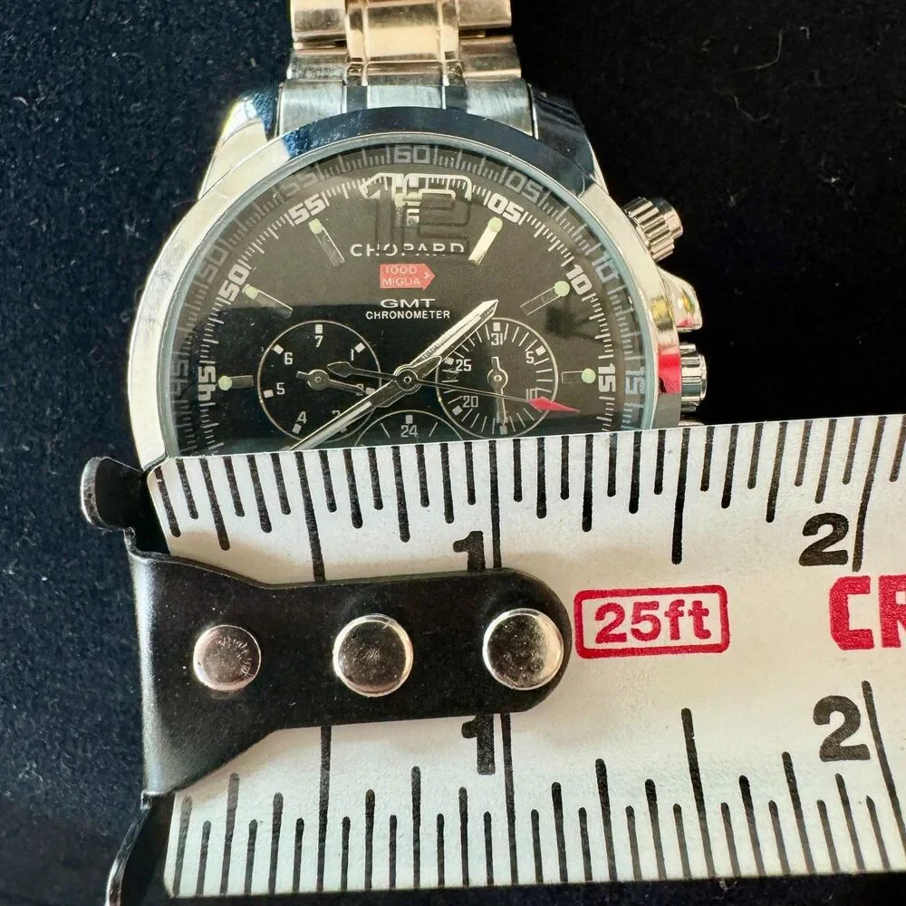 Oversized Fashion Watch in Silver Tones - Picture 5 of 7